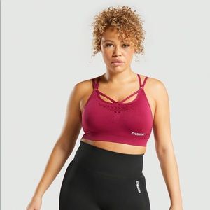 Gymshark Energy+ Seamless Sports Bra Size M Beet